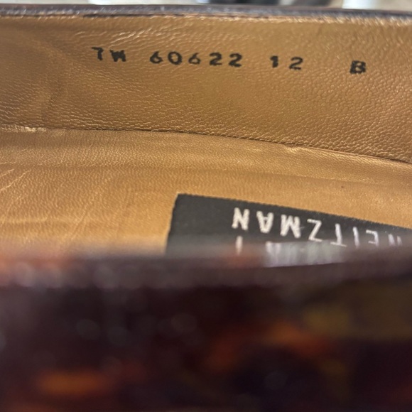 Stuart Weitzman Women Tortoise  Shell Heels Brown Black  Size 12 Shoes - Picture 6 of 6